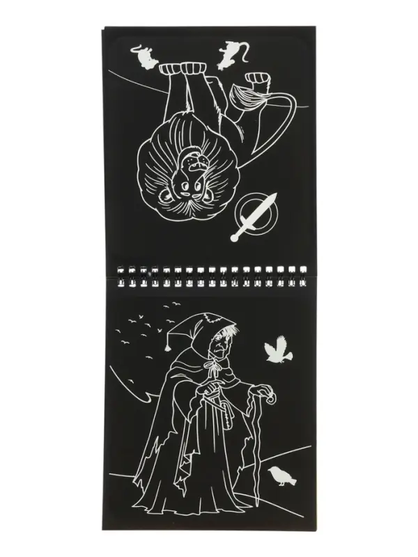 Альбом гравюр "Волшебник изумрудного города", 8 гравюр, цветной фон, Александр Волков