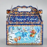 Подарочная новогодняя коробка &laquo;Олимпиада&raquo;, для сладких подарков, 20&times;12&times;19 см