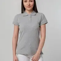 Рубашка поло женская Virma Premium Lady, серый меланж, размер M