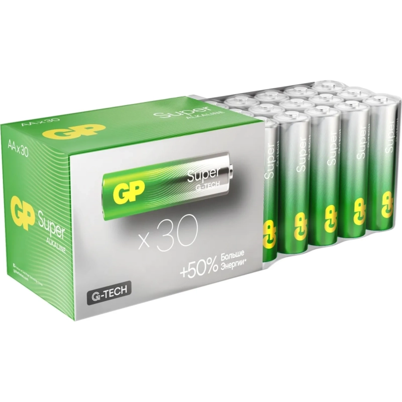 Батарейка GP АА 15A-2CRVS30/15AA21-2CRSWC30, 30шт/уп