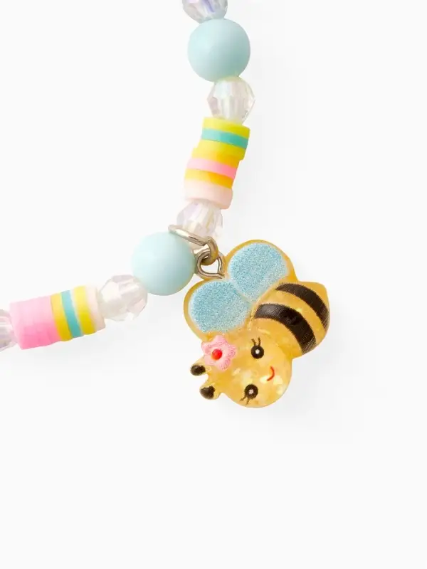 Браслет детский &laquo;Выбражулька. Пчелка с бусинами&raquo;, d=6 см, разноцветный