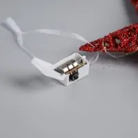 Подвеска световая &laquo;Звезда красная&raquo;, 20&times;20&times;5 см, 10 LED, от батареек AG13&times;3, свечение тёплое белое