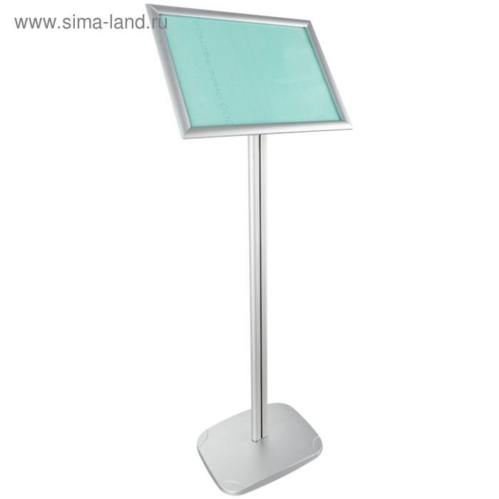 Клик-рамка на стойке для рекламы А3 OfficeSpace, алюминиевый профиль, 25мм 292622 Клик-рамка на стойке для рекламы А3 OfficeSpace, алюминиевый профиль, 25мм 292622