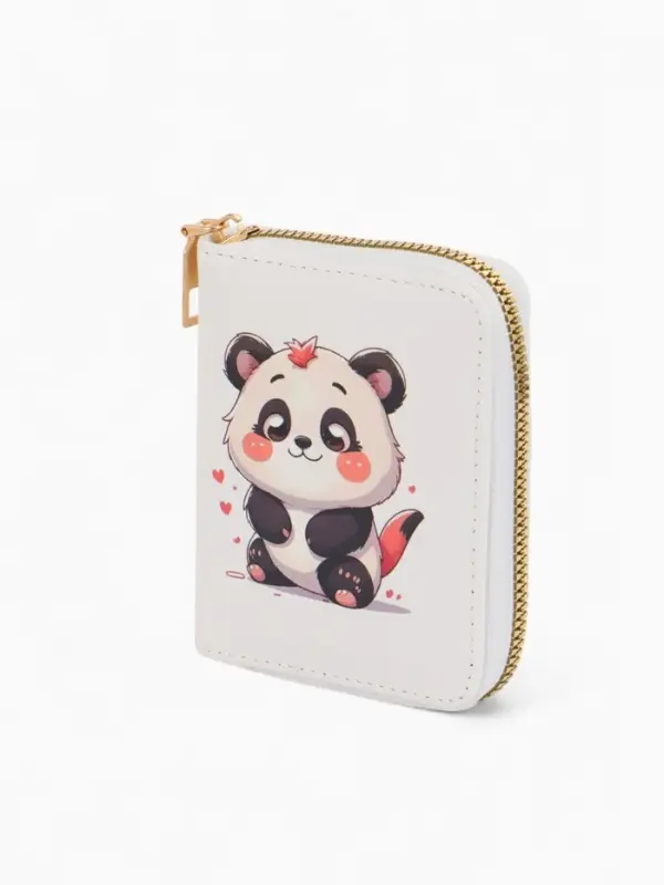 Кошелек дет 07-01-01 Июнь2536 медведь, 8,5*2,5*10,5 см, 2 отд+отд/молн, д/карт, белый