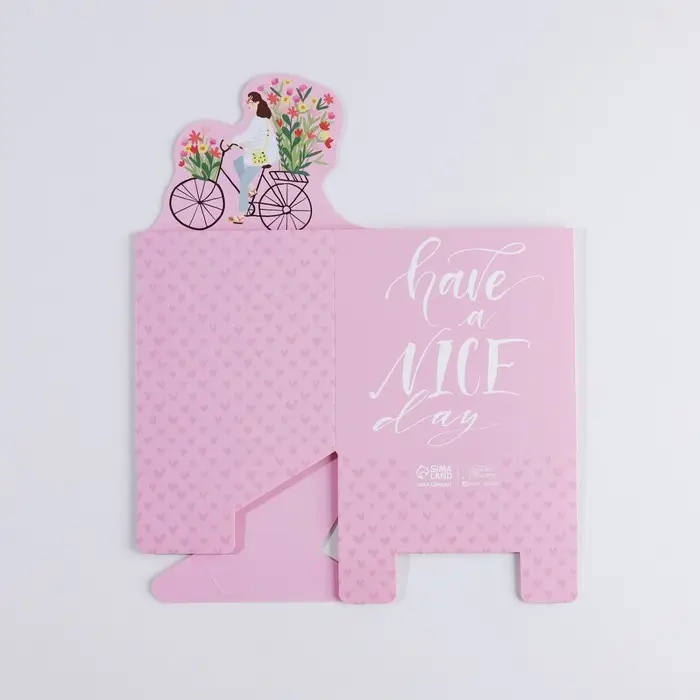 Коробки для мини букетов HAVE A NICE DAY, 12×20×10 см