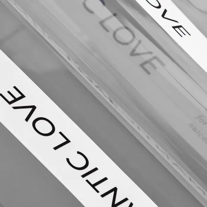 Пленка для цветов матовая, «Полоса с надписью», 58×58 см