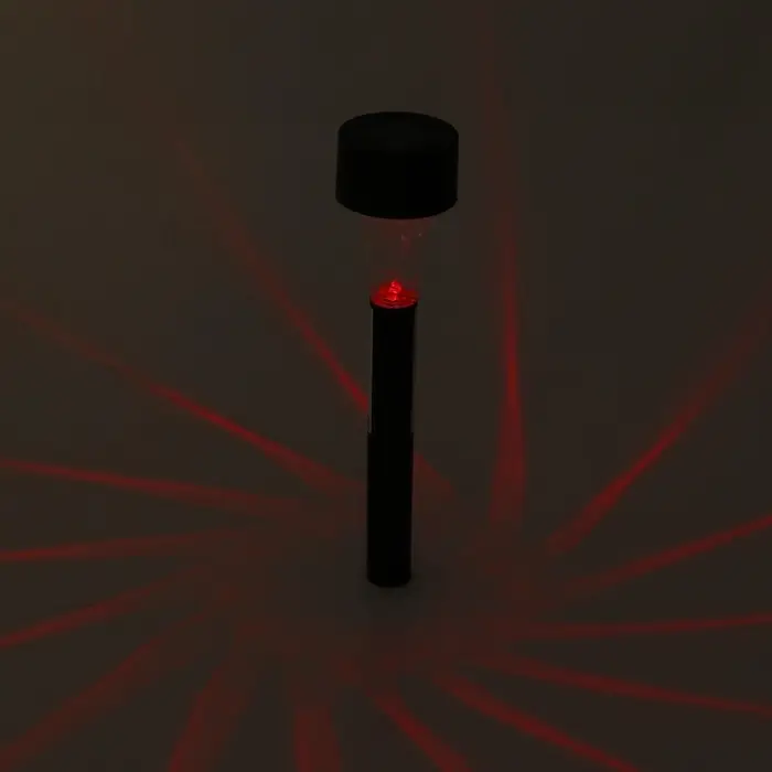 Садовый светильник &laquo;Цилиндр&raquo;, уличный, на солнечной батарее, 4.5&times;30&times;4.5 см, 1 LED, свечение мульти