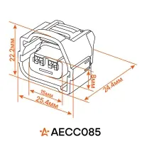 Разъём 2 pin с проводами для катушки зажигания Chevrolet, Daewoo, Hyundai