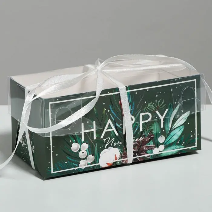Коробка для капкейка «Happy New year», 16 х 8 х 7.5 см Коробка для капкейка «Happy New year», 16 х 8 х 7.5 см