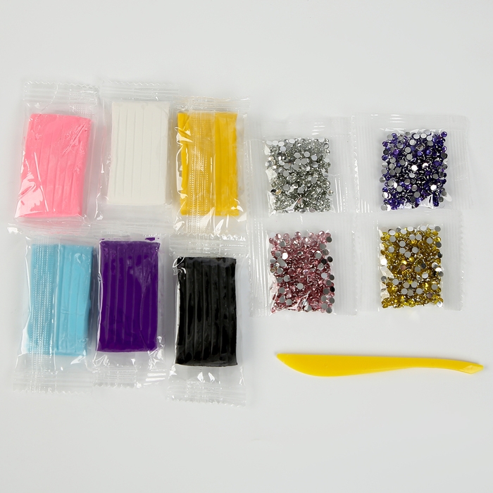 Набор для декора кружки полимерной глиной. Лепка на кружке «Сверкающий единорог», со стразами Набор для декора кружки полимерной глиной. Лепка на кружке «Сверкающий единорог», со стразами