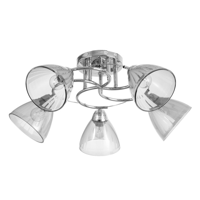 Люстра Люстра "Поли" 5х60Вт Е27 Хром 58х58х24см