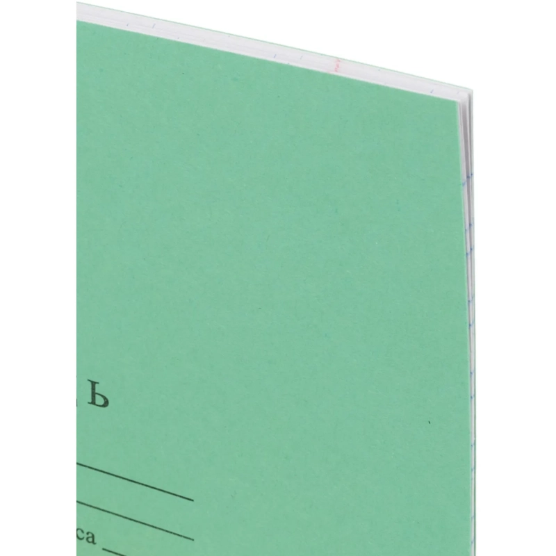 Тетрадь школьная А5 12л ГОЗНАК косая линейка 60г/м2 бел>96% зеленая уп20шт