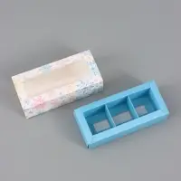 Коробка для 3 конфет &laquo;Снежинки&raquo;, 13.3&times;3.3&times;5.8 см