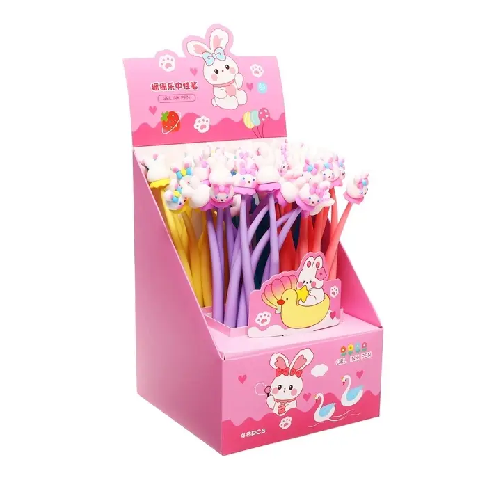 Ручка - прикол гелевая Calligrata «Зайка», МИКС