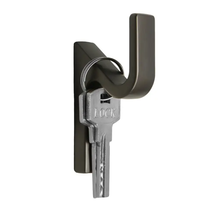 Крючок мебельный CAPPIO ANEMONE, однорожковый, цвет графит