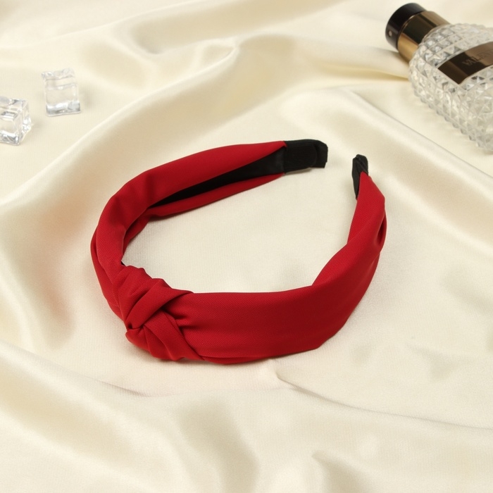 Ободок для волос Ободок для волос "Кокетка" 3 см, красный