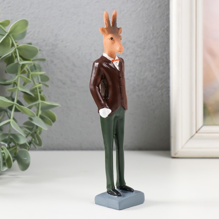 Сувенир полистоун  Сувенир полистоун "Козёл в костюме"