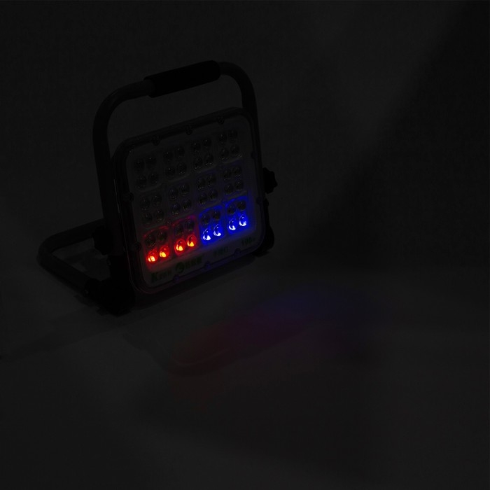 Фонарь рабочий аккумуляторный, 100 Вт, 6000 мАч, 5200 лм, диод 2835, IP65, 17 х 20 х 5 см Фонарь рабочий аккумуляторный, 100 Вт, 6000 мАч, 5200 лм, диод 2835, IP65, 17 х 20 х 5 см