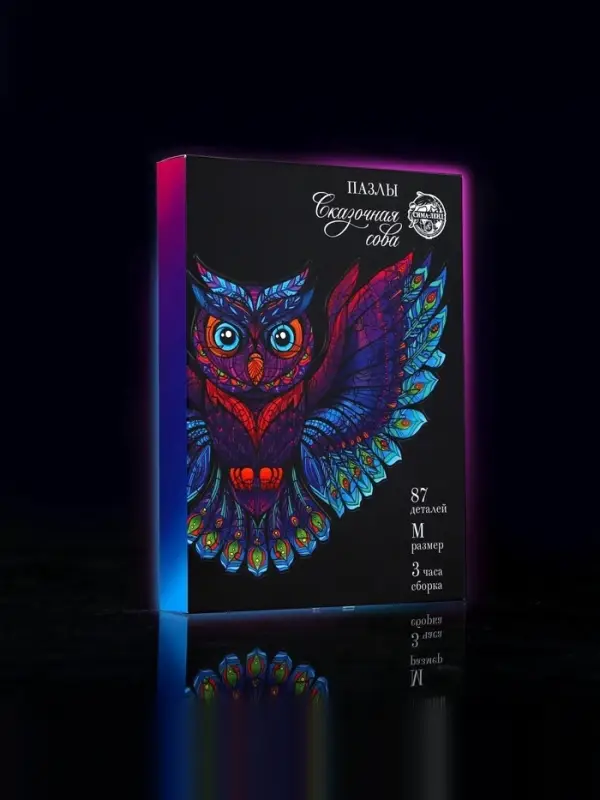 Пазл деревянный фигурный Puzzle &laquo;Сказочная сова&raquo;, 87 элементов