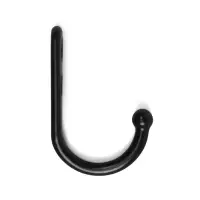 Крючок мебельный ТУНДРА TKO023, однорожковый, цвет черный Крючок мебельный ТУНДРА TKO023, однорожковый, цвет черный