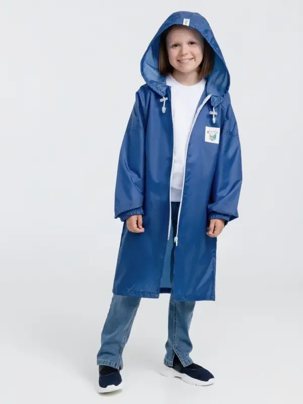Дождевик детский Rainman Kids ярко-синий, 7-9 лет