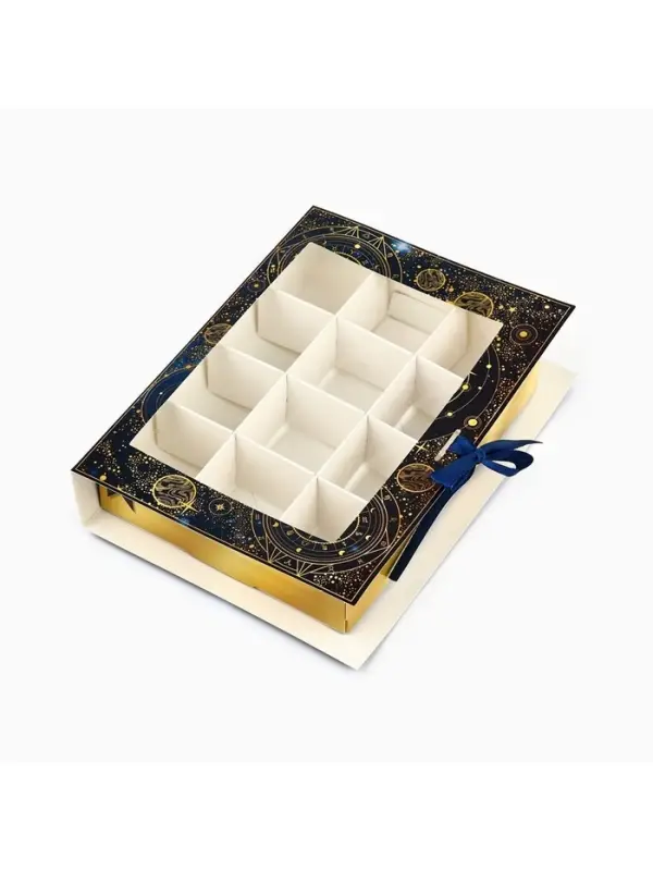 Коробка под 12 конфет с ячейками &laquo;Космос&raquo; 18.5&times;13.5&times;3.5 см