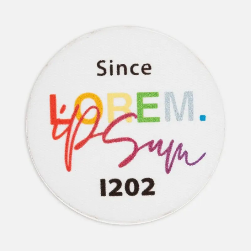 Наклейка тканевая Lunga Round, M, белая Наклейка тканевая Lunga Round, M, белая