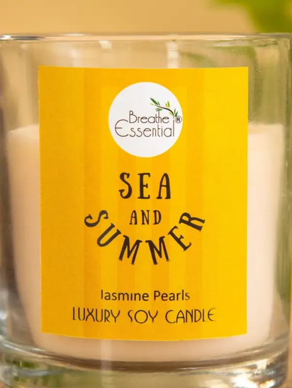 Свечас кристаллом внутри Sea and Summer Свечас кристаллом внутри Sea and Summer "Jasmine Pearls" жасмин, 120 гр