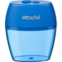 Точилка Attache, 2 отверстие, с контейнером, в ассорт
