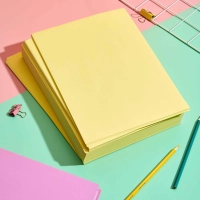 Бумага цветная Attache (желтый пастель), 80г, А4, 500 л