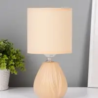 Лампа настольная E27 40Вт "Бутон" матовый кремовый 12,5х12,5х26,5 см