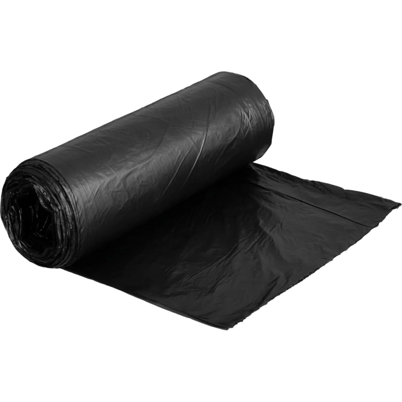 Мешки для мусора ПНД 30л 10мкм 25шт/уп чрн с оттен метал 50х60см_Green Pack