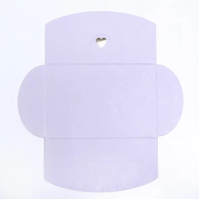 Конверт для подарочного сертификата, с тиснением, лаванда, 10.5×7 см