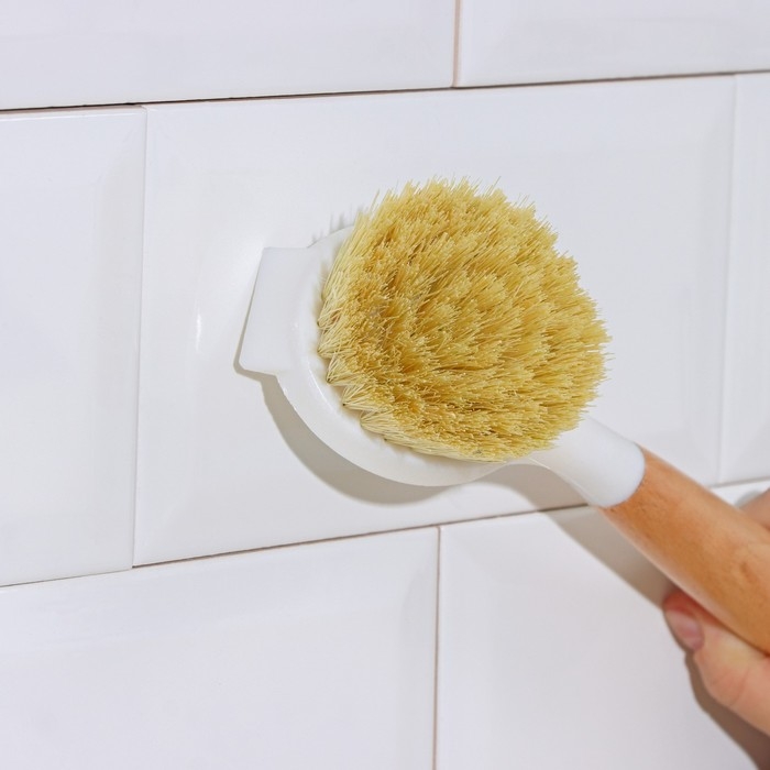 Щётка для посуды Доляна Meli, 24 см, буковое дерево Щётка для посуды Доляна Meli, 24 см, буковое дерево