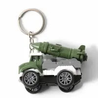 Брелок на кольце &laquo;Военный грузовик с боеголовкой&raquo; колёса крутятся 8&times;3.8&times;5.2 см