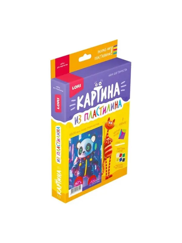 Картина из пластилина &laquo;Панда&raquo;
