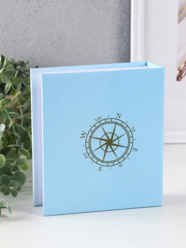 Фотоальбом 100 фото "Путешествия" 10X15см, бум.карм.с мемо, клеевой пер-т