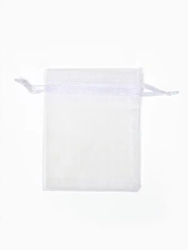Мешочек подарочный набор 20 шт, 7*9см, органза, цвет белый Мешочек подарочный набор 20 шт, 7*9см, органза, цвет белый