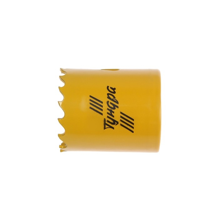 Коронка биметаллическая ТУНДРА, 38 мм, M16 с дополнительной фиксацией Коронка биметаллическая ТУНДРА, 38 мм, M16 с дополнительной фиксацией