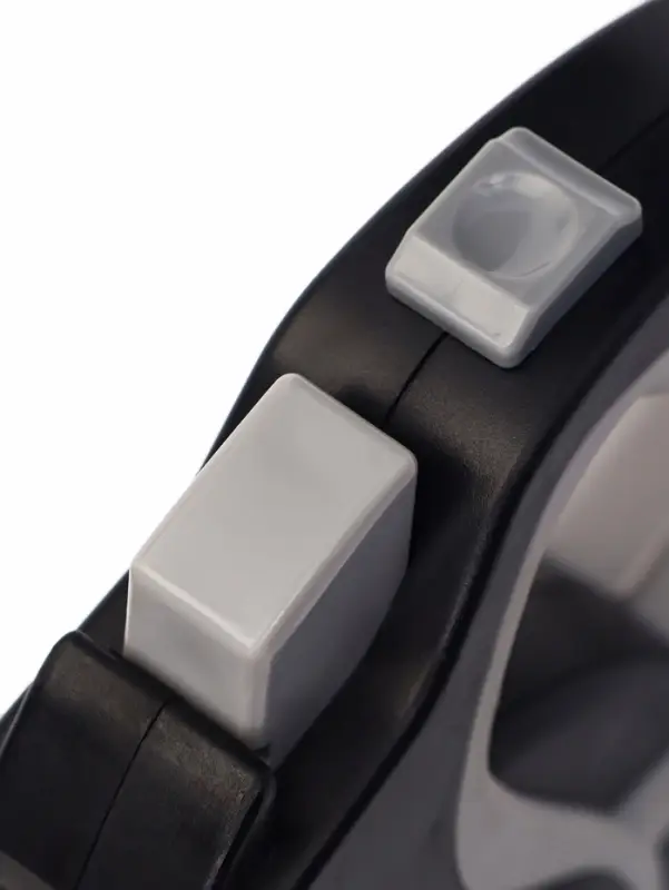 Рулетка &laquo;Пижон&raquo;, 8 м, до 40 кг, трос, светоотражающая, прорезиненная ручка, серая