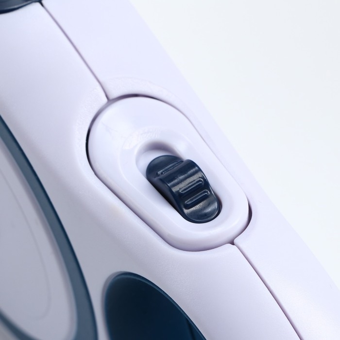 Рулетка с системой эффективного скручивания поводка, 5 м, до 20 кг, серо-синяя Рулетка с системой эффективного скручивания поводка, 5 м, до 20 кг, серо-синяя