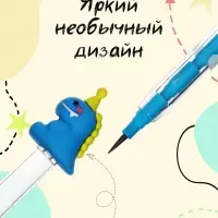 Карандаш-прикол секционный Calligrata &laquo;Динозавр&raquo;, НВ, МИКС