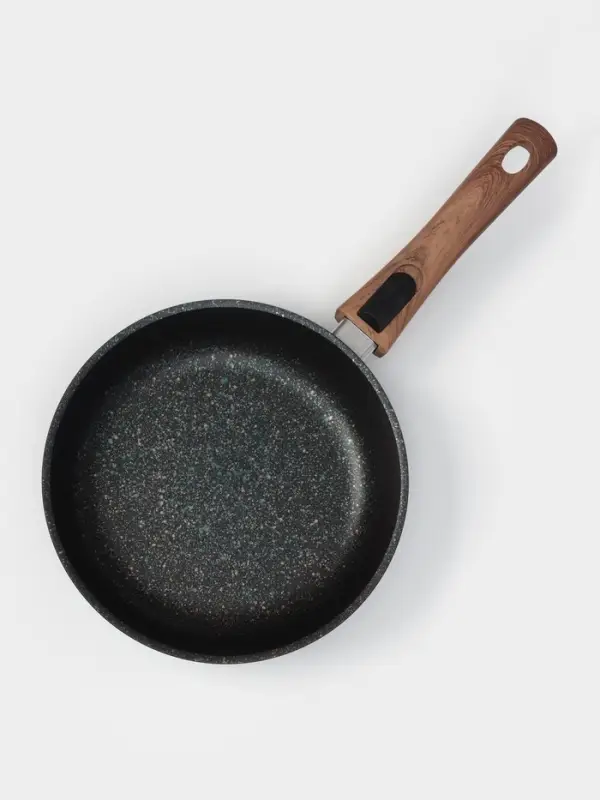 Сковорода KUKMARA Granit ultra blue, d=22 см, съёмная ручка, антипригарное покрытие, литой алюминий, синяя