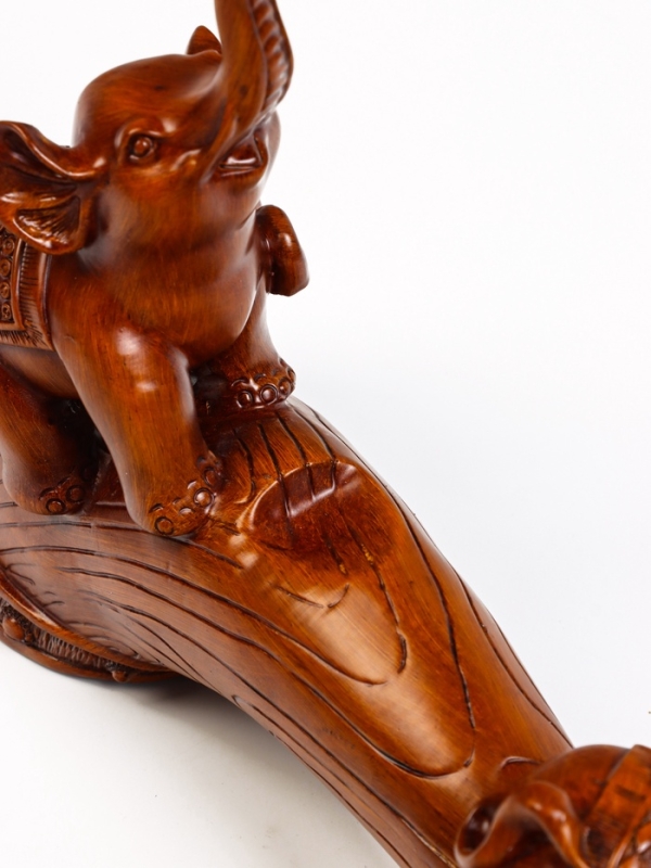 Подставка для бутылки  Подставка для бутылки "Два слона" под дерево, 36х10х25см