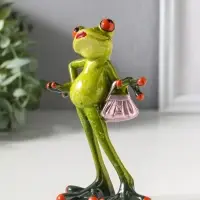Фигурка полистоун лак &laquo;Лягушка Фифа&raquo;, 15&times;5.5&times;10 см