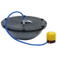 Полусфера BOSU гимнастическая ONLYTOP, с насосом, 46&times;20 см, серая