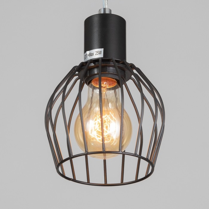 Светильник подвесной Светильник подвесной "Лофт" 1х25Вт Е27 Чёрный 12х116х11