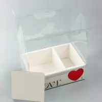 Коробка с PVC для цветов и десертов 26&times;18&times;30 см, любовь
