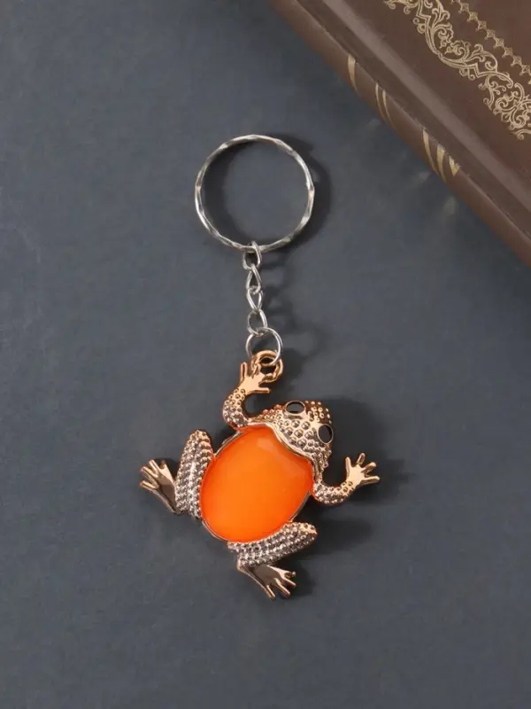 Брелок пластик  Брелок пластик "Лягушка красочная" МИКС 3,2х3,7 см