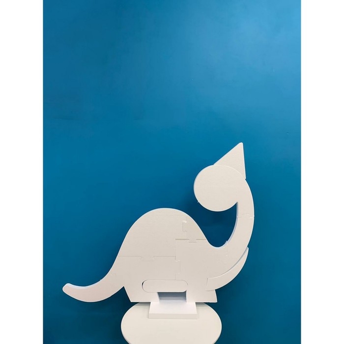 Каркас для аэромозаики фигура «Динозавр», белый, 1 шт. Каркас для аэромозаики фигура «Динозавр», белый, 1 шт.